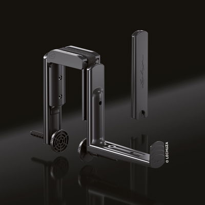 Lechuza Blumenkastenhalter 'Wall', schwarz, ca. 5 x 31 x H 20 cm