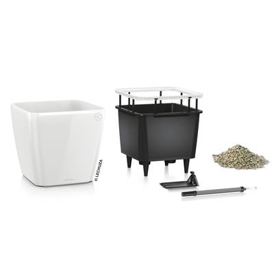 Lechuza 'Quadro LS 28', weiß, ca. 28 x 28 x H 26 cm Lechuza 'Quadro LS 28', weiß, ca. 28 x 28 x H 26 cm