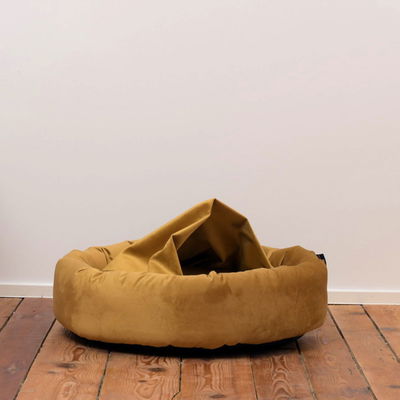 Kuschelinsel 'Lajos S', gelb, Ø 50 cm Kuschelinsel 'Lajos S', gelb, Ø 50 cm