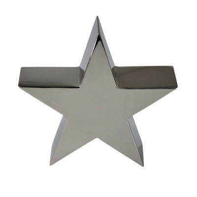 Stern, silber, Edelstahl Stern, silber, Edelstahl