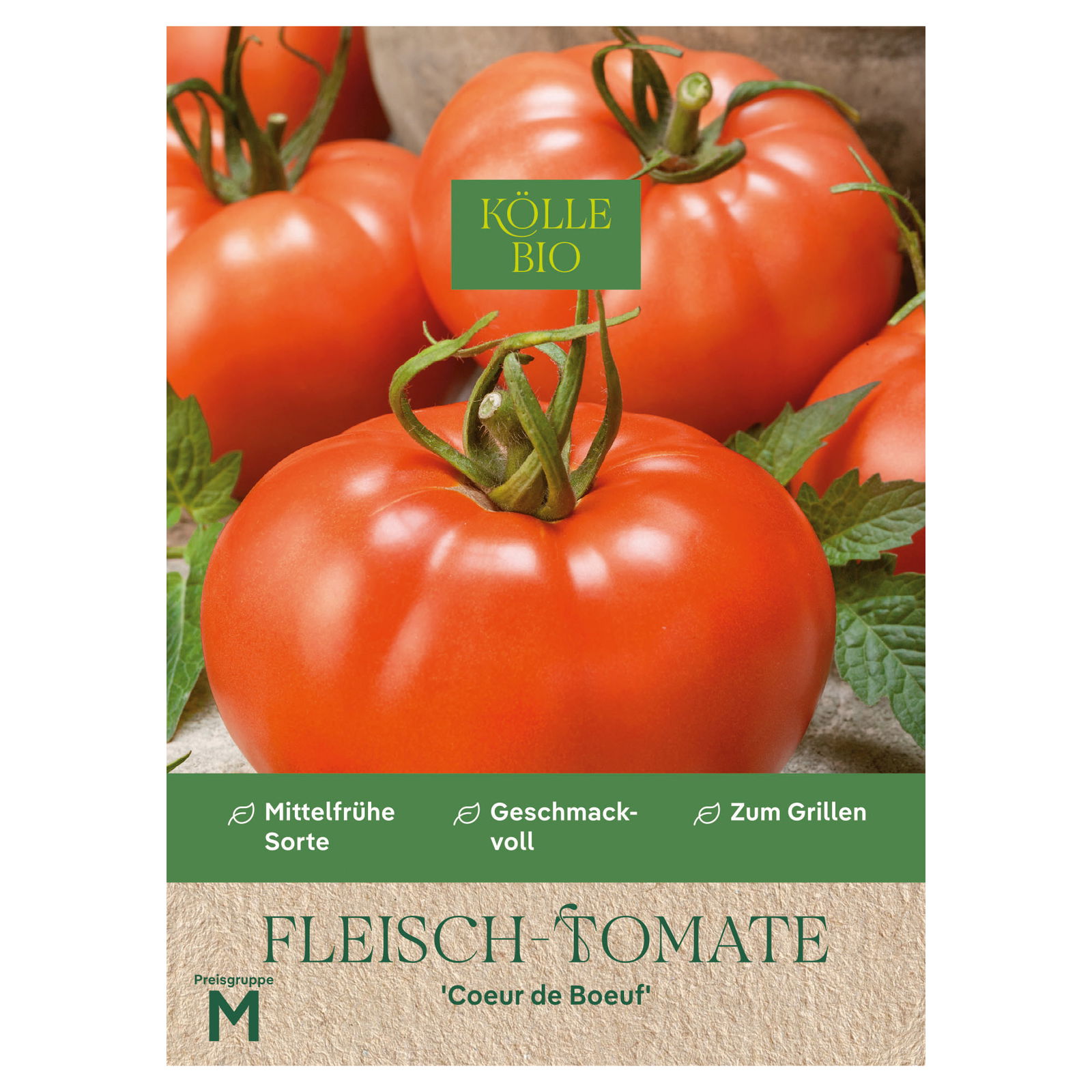 Kölle Bio Saatgut Fleischtomate 'Coer de Boeuf', rot