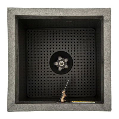 Pflanzgefäß 'Serenity', grau, ca. 34 x 34 x H 36 cm Pflanzgefäß 'Serenity', grau, ca. 34 x 34 x H 36 cm