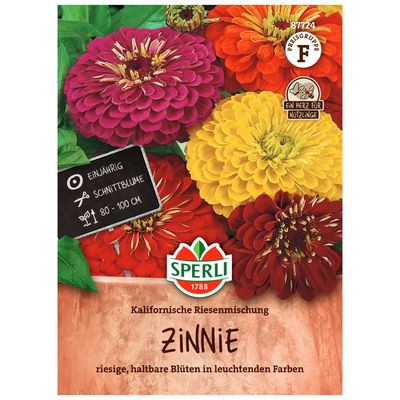 Blumensamenmischung, Zinnie 'Kalifornische Riesenmischung'