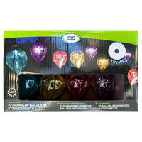 Solarlichterkette 'Regenbogen-Ballons', 10 LED's, Länge 4,7 m