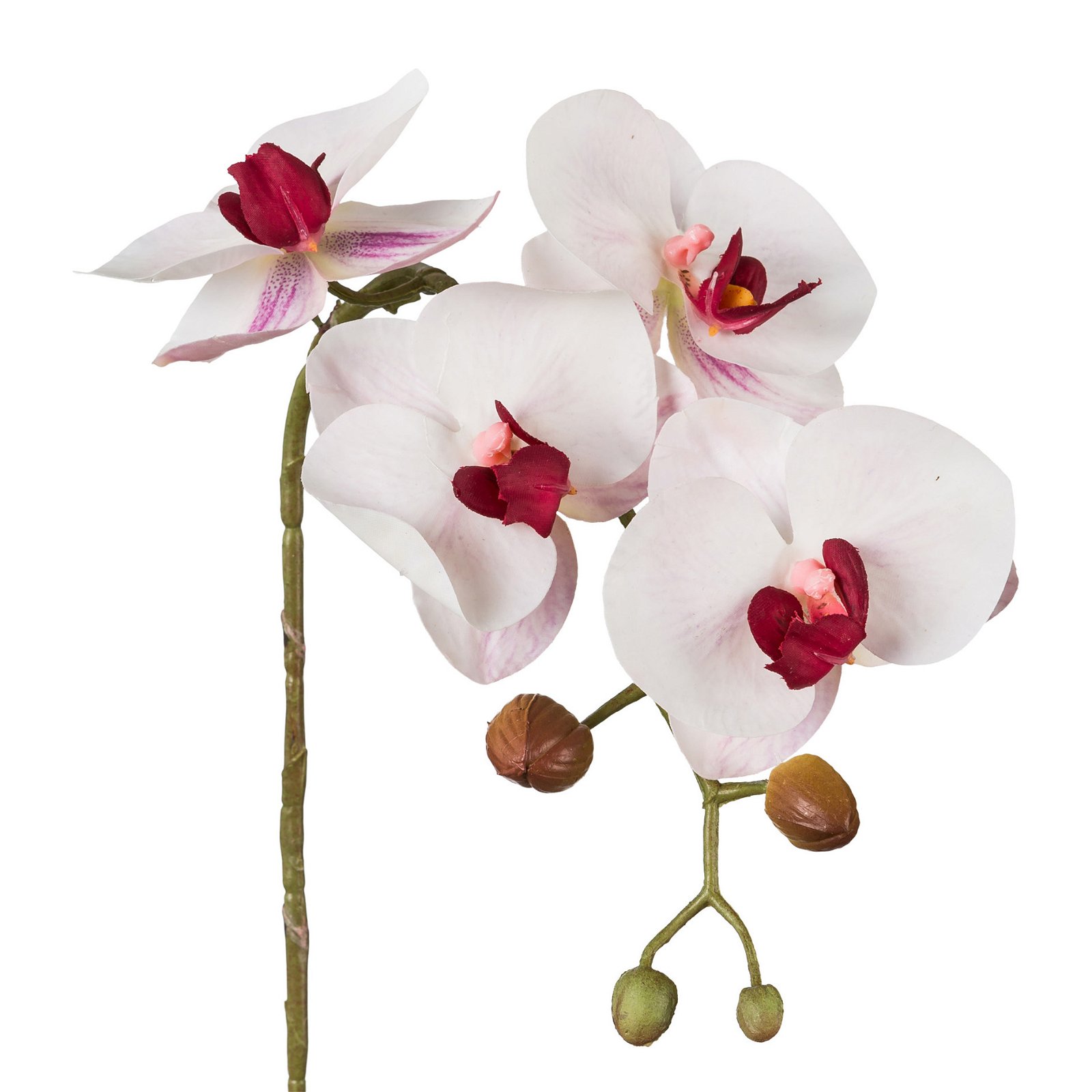Kunstpflanze Phalaenopsis 'Real Touch', 4 Blüten, rosa, Höhe ca. 42 cm