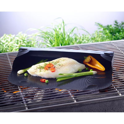 Grilltasche, ca. 31 x 10 x 3 cm, wiederverwendbar, schwarz