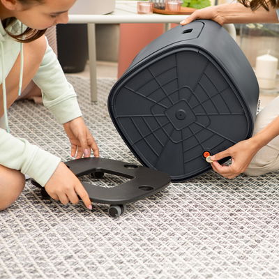 Lechuza Rolluntersatz 'Pila', schwarz, ca. 32 x 32 x H 4,5 cm