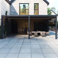 Seitenteil für Pergola, anthrazit, ca. 300 x 250 cm