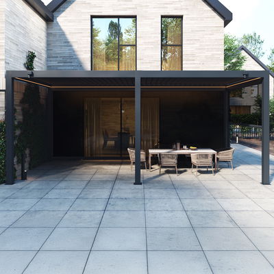 Seitenteil für Pergola, anthrazit, ca. 300 x 250 cm