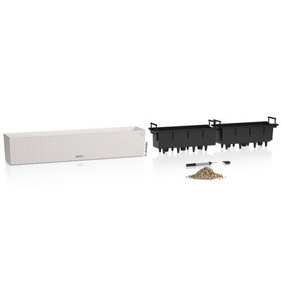 Lechuza 'Balconera Cottage 100', lichtgrau, ca. 99 x 19 x H 19 cm