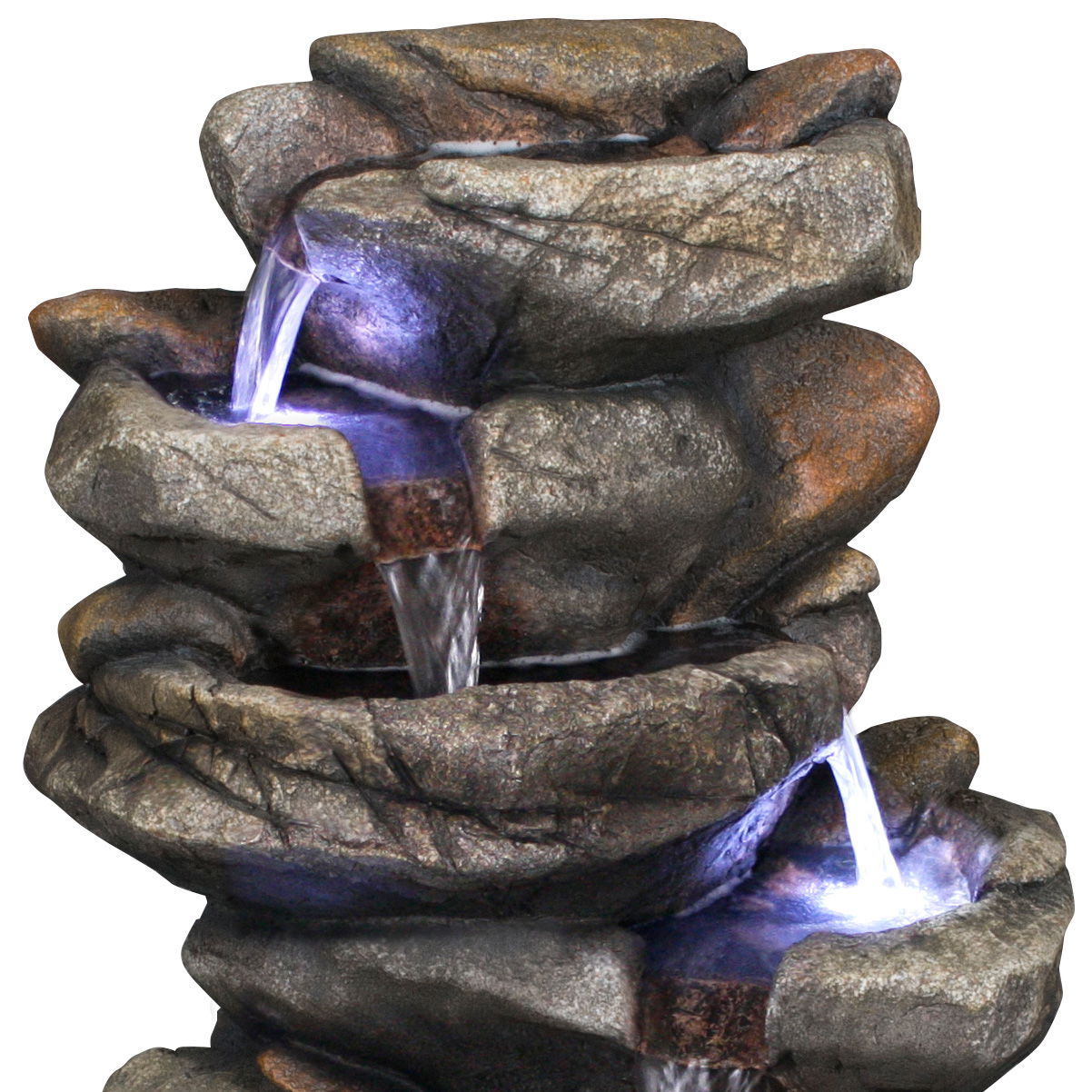 Kölle Brunnen 'Max' inkl. Pumpe & Licht, braun, ca. 32 x 27 x 51 cm