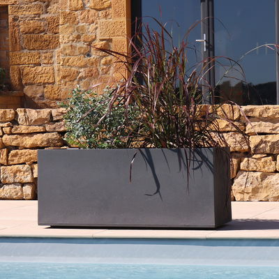 Eda Pflanzkasten 'Basalt Hutch', anthrazit, ca. 100 x 10 x H 43 cm Eda Pflanzkasten 'Basalt Hutch', anthrazit, ca. 100 x 10 x H 43 cm