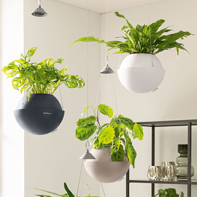 Lechuza 'Bola Color 23', schiefergrau, ca. Ø 23 x H 18 cm