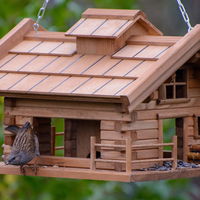 Vogelfutterhaus 'Almhütte 2.0', braun, Holz