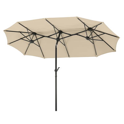 Sonnenschirm Salerno, mit Schutzhülle, ca. 300 x 150 cm, natur Sonnenschirm Salerno, mit Schutzhülle, ca. 300 x 150 cm, natur