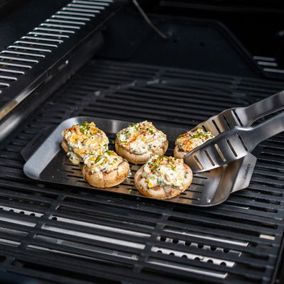 Enders Grillschale, grau, Edelstahl, 32 x 19 x 1,5 cm