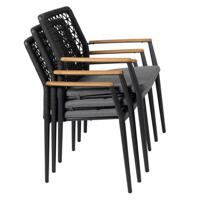 Kölle Stapelsessel 'Florence', anthrazit Kölle Stapelsessel 'Florence', anthrazit