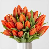 Blumenbund mit Tulpen, 30er-Bund, orange, inkl. gratis Grußkarte