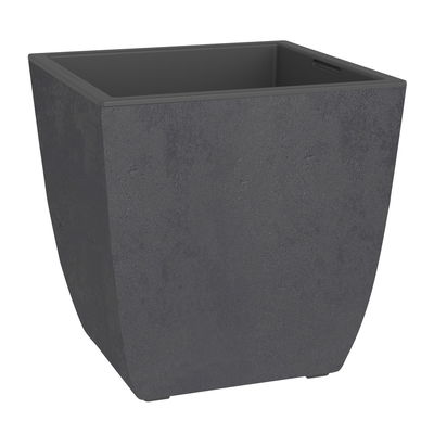 Eda Pflanzgefäß 'Diva Basalt', grau, ca. 43,5 x 43,5 x H 44,2 cm