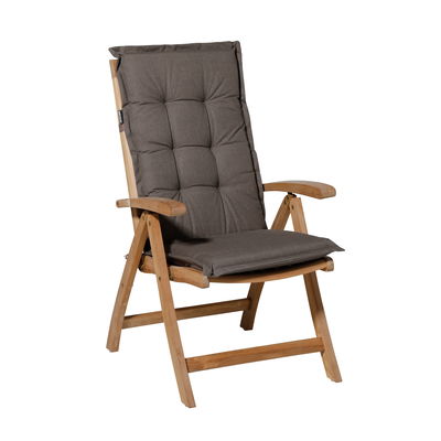 Hochlehnerauflage 'Oxford Outdoor', taupe, ca. 123 x 50 cm Hochlehnerauflage 'Oxford Outdoor', taupe, ca. 123 x 50 cm