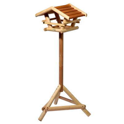 Futterhaus 'Berni' inkl. Ständer, bernsteinfarben, Kiefernholz Futterhaus 'Berni' inkl. Ständer, bernsteinfarben, Kiefernholz