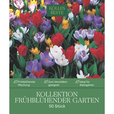 Frühblühende Gartenmischung, 50 Blumenzwiebeln Frühblühende Gartenmischung, 50 Blumenzwiebeln