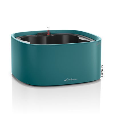 Lechuza 'Pila Color', petrolblau, ca. 35 x 35 x H 16,5 cm