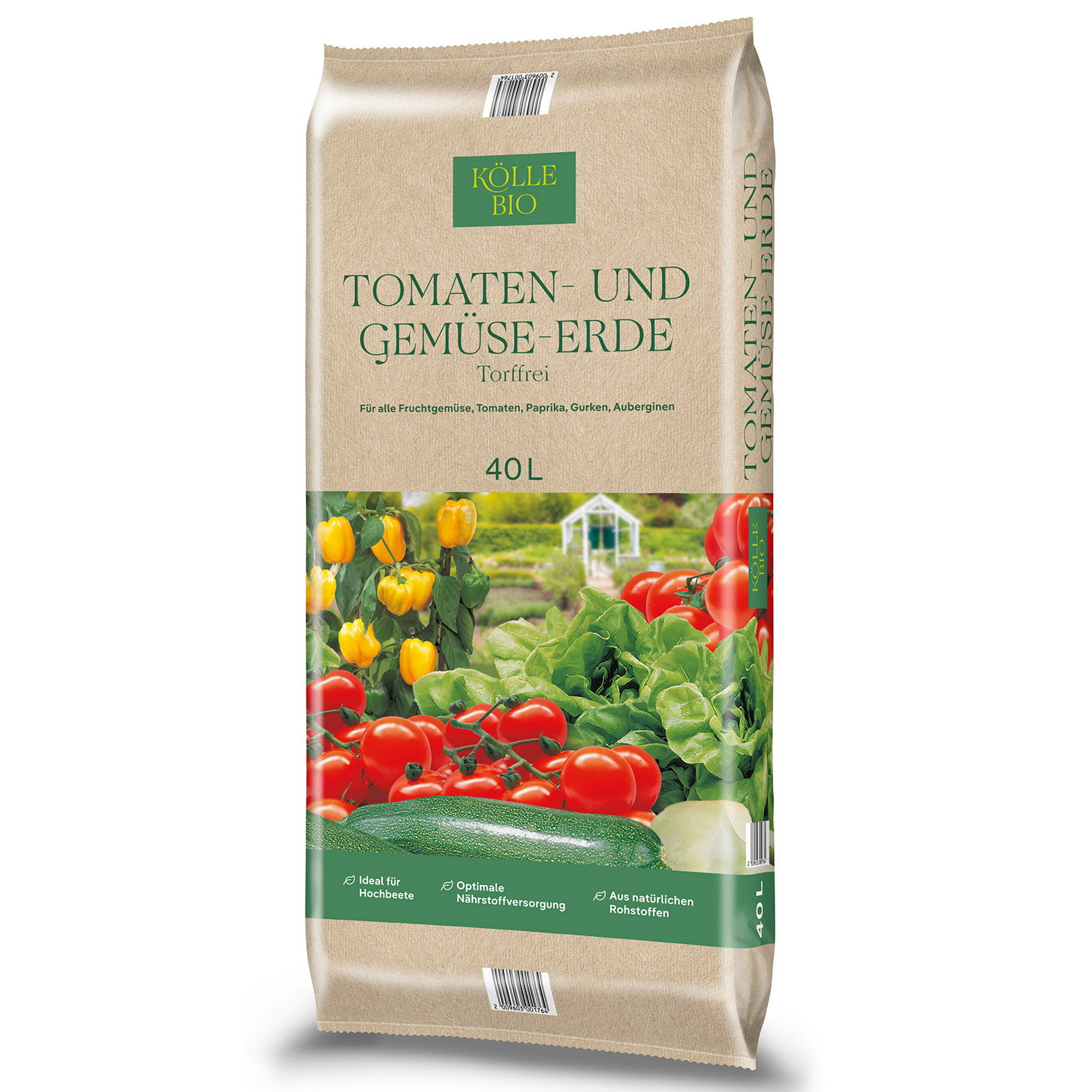 Kölle Bio Tomaten- & Gemüseerde, torffrei, 40 Liter