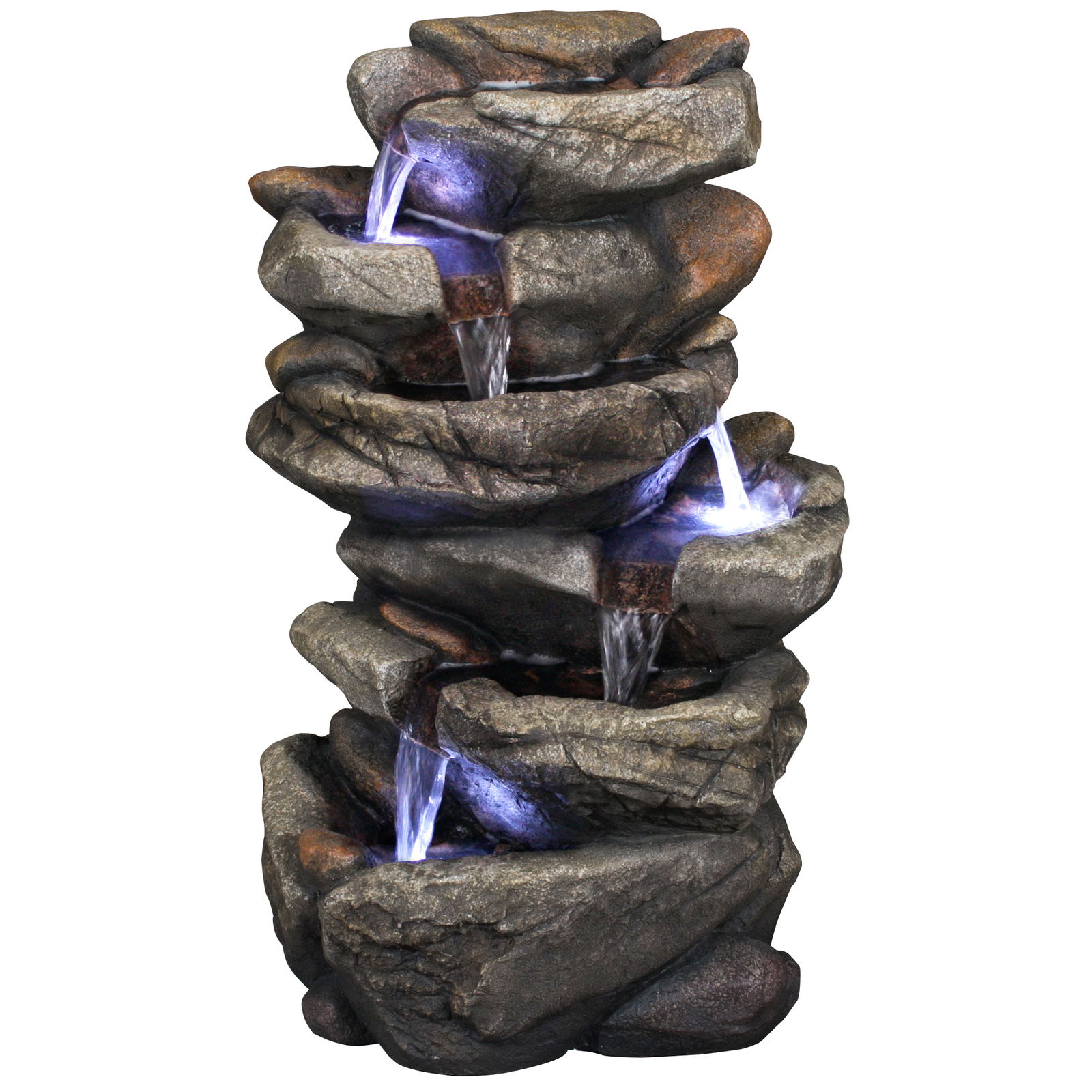 Kölle Brunnen 'Max' inkl. Pumpe & Licht, braun, ca. 32 x 27 x 51 cm