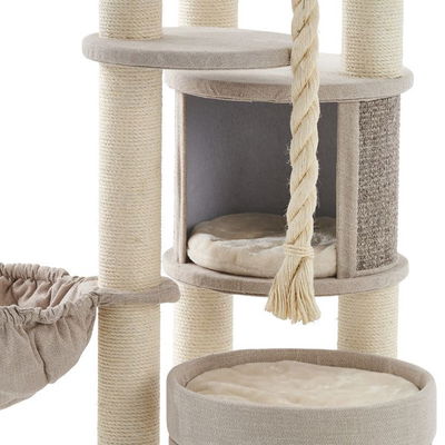 Kratzbaum 'Fida', creme, ca. 165 x 70 x 70 cm Kratzbaum 'Fida', creme, ca. 165 x 70 x 70 cm