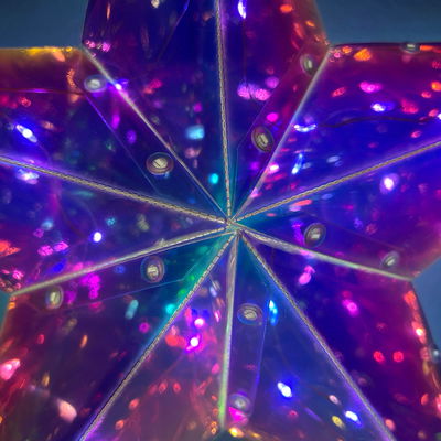 LED Stern, irisierend, kaltweiß, 30 LEDs, ca. Ø 36 cm