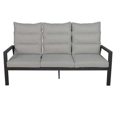 Kölle Loungesofa 'Kreta' inkl. Auflagen, 3-Sitzer, grau