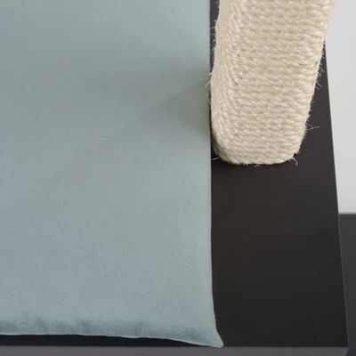 Silvio Design Katzenbaum 'Lexie', anthrazit, Kissen in hellblau