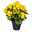 Kunstpflanze Begonienbusch, gelb, ca. 35 cm, dekorativ