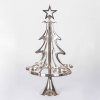 Kerzenhalter 'Tannenbaum', silber, 55 x 27 cm