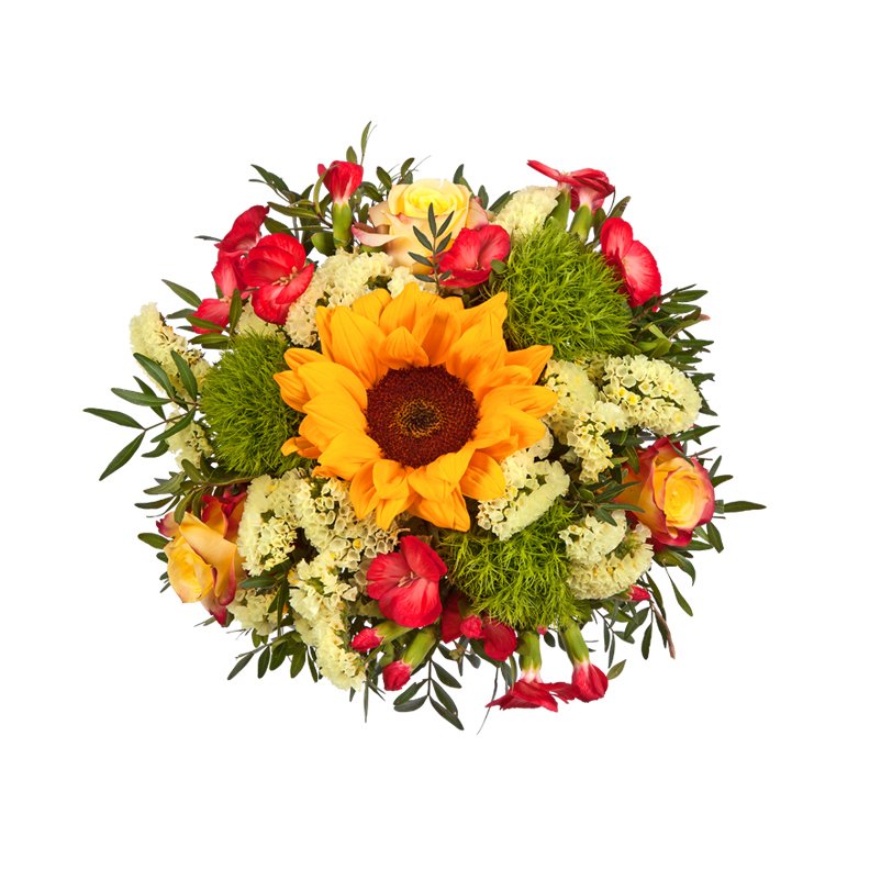 Blumenstrauß 'Sonnige Grüße' inkl. gratis Grußkarte