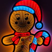 LED Lebkuchenmann-Stecker 'Infinity', Höhe ca. 38 cm LED Lebkuchenmann-Stecker 'Infinity', Höhe ca. 38 cm