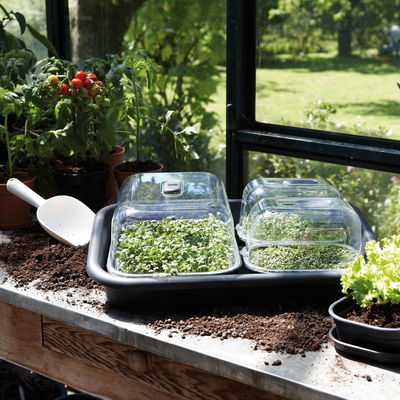 Elho Anzucht-Schale Green Basics, living black