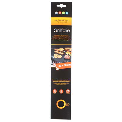 Grillfolie 40 x 50 cm, schwarz, antihaftbeschichtet, hitzeresistent Grillfolie 40 x 50 cm, schwarz, antihaftbeschichtet, hitzeresistent