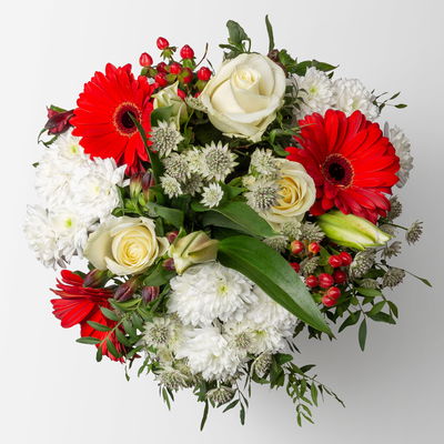 Blumenstrauß 'Roma', handgebunden