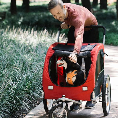 Nobby Fahrradanhänger 'Senlima' L bis 35 kg, rot-schwarz Nobby Fahrradanhänger 'Senlima' L bis 35 kg, rot-schwarz