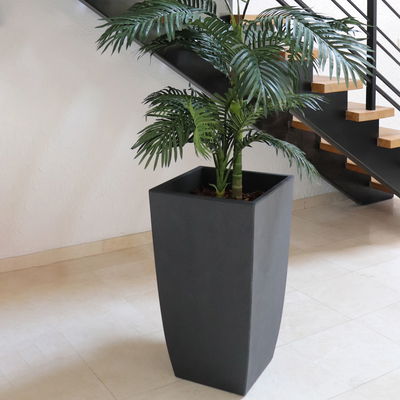Eda Pflanzgefäß 'Diva Basalt', grau, ca. 43,5 x 43,5 x H 78,2 cm