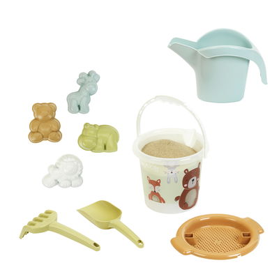 Little Foot Sandeimer-Set 'Tierwelt', 9er-Set, bunt, Kunststoff Little Foot Sandeimer-Set 'Tierwelt', 9er-Set, bunt, Kunststoff