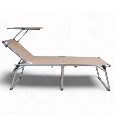 Sungörl Campingliege 'Mykonos Comfort Taupe', taupe