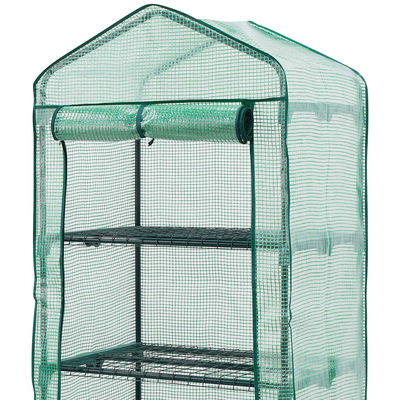 Kölle Gewächshaus mit 4 Regalen, grün, ca. 69 x 49 x 160 cm Kölle Gewächshaus mit 4 Regalen, grün, ca. 69 x 49 x 160 cm