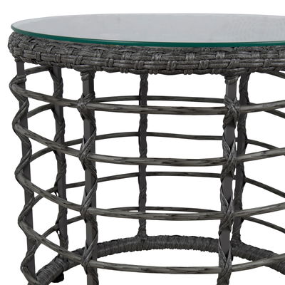 Beistelltisch 'Sintra', grau, ca. H42 x Ø48 cm