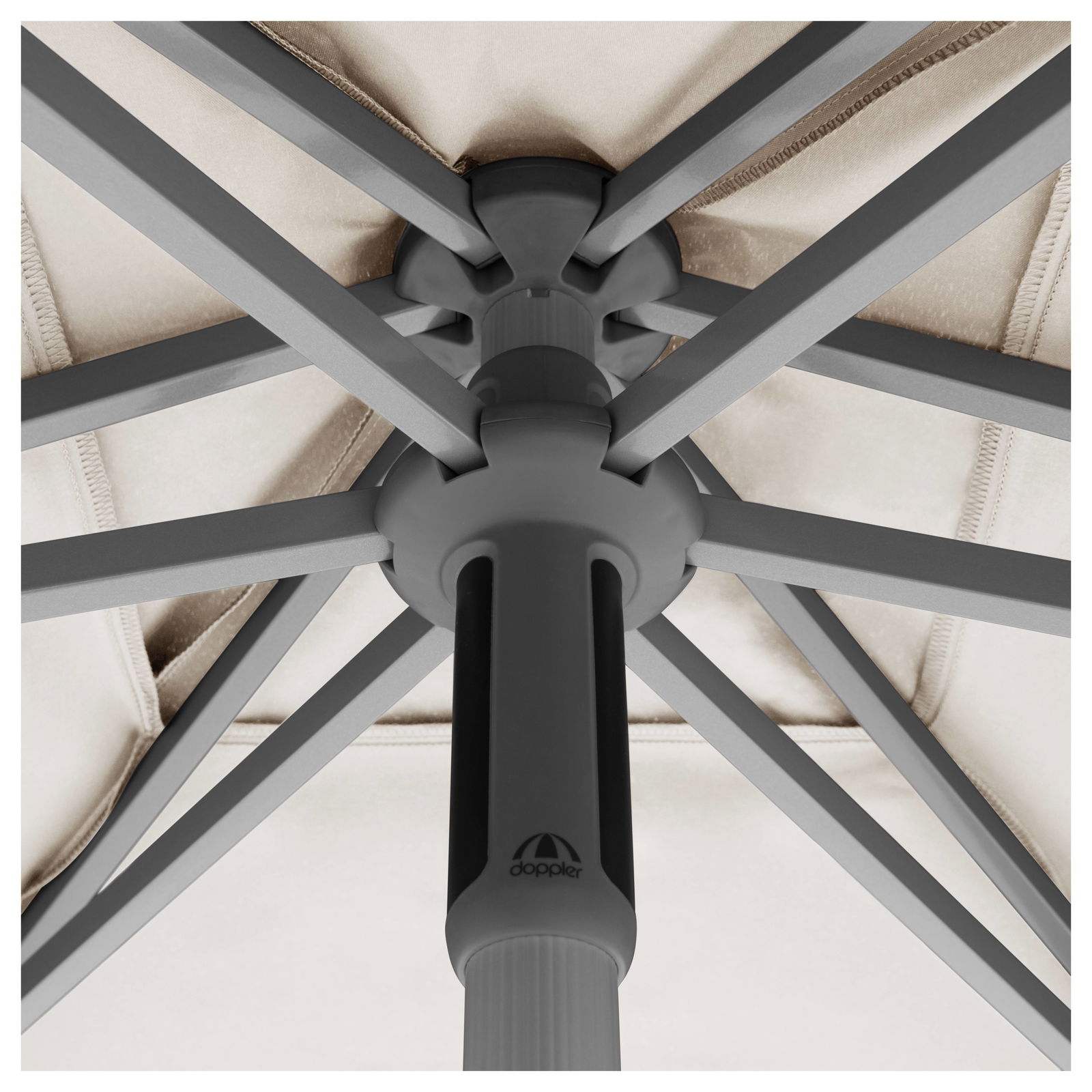 Doppler Sonnenschirm 'Act Neo Push Up', natur, Ø ca. 270 cm