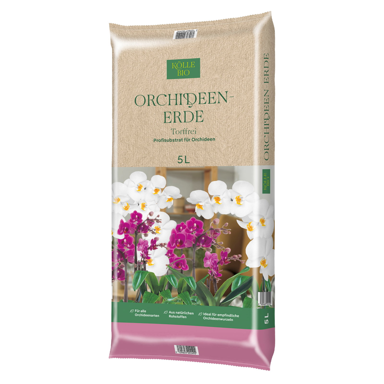 Kölle Bio Orchideenerde, torffrei, 5 Liter