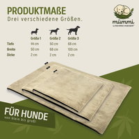 Mümmi by Rohrschneider Hundematte Cord, beige, ca. 44 x 50 x 2 cm Mümmi by Rohrschneider Hundematte Cord, beige, ca. 44 x 50 x 2 cm