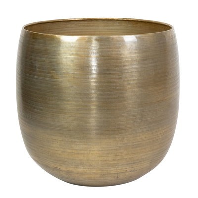 Kölle Pflanzgefäß 'Rowen', gold, ca. Ø 42 x H 41 cm Kölle Pflanzgefäß 'Rowen', gold, ca. Ø 42 x H 41 cm